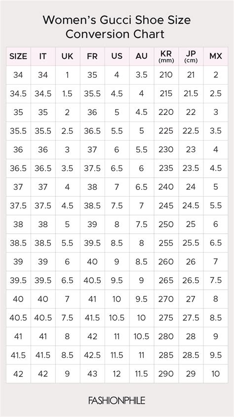 gucci shoe size conversion|gucci slide size chart.